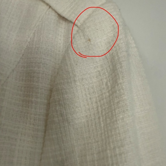 White House Black Market White Fringe Blazer Jacket - Picture 5 of 7